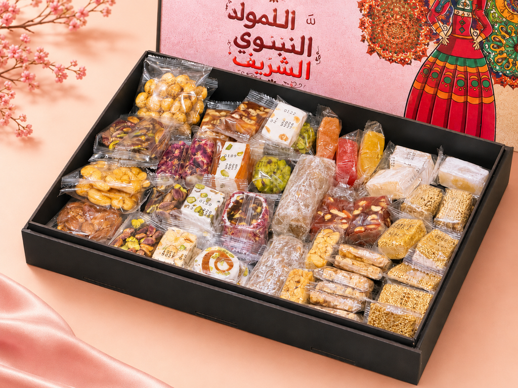 علبة حلاوة المولد 55 قطعة