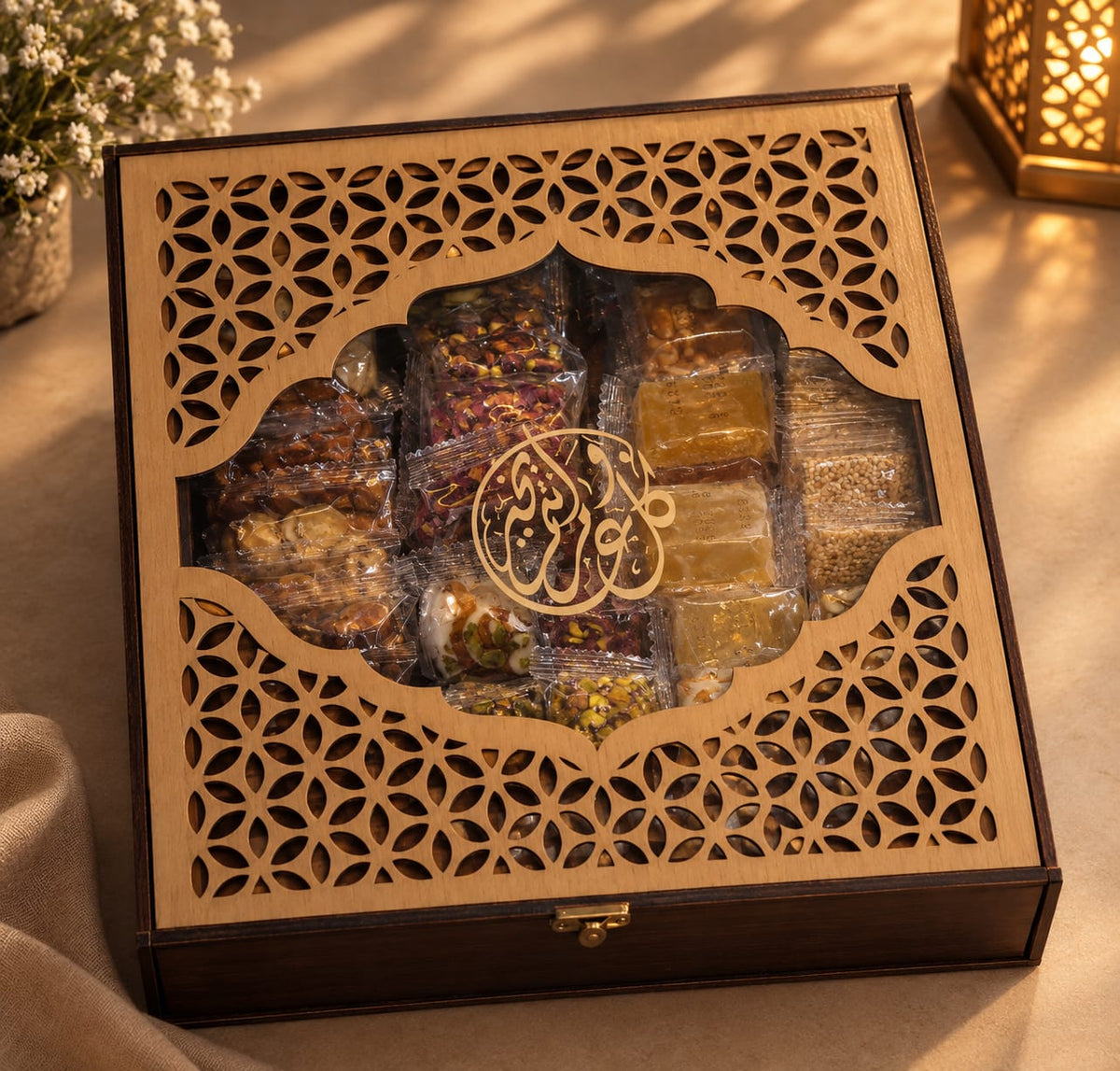 علبة حلاوة تركية 55 قطعة